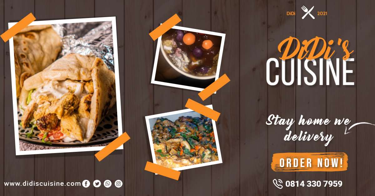 Sales poster for DiDi's cuisine